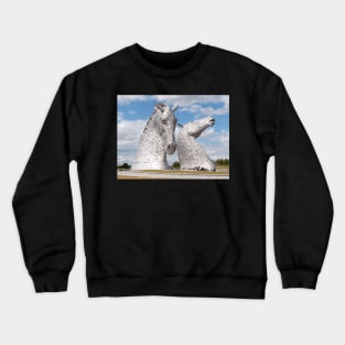 The Kelpies, Helix Park , Scotland Crewneck Sweatshirt